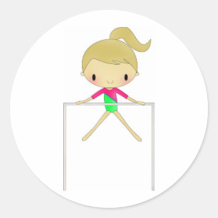 Personalised Girls Gymnastic stickers