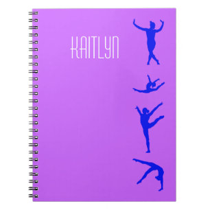 Personalised Girls Gymnastics Notebook
