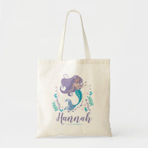 Personalised Girls Mermaid Tote Bag For Pool Beach