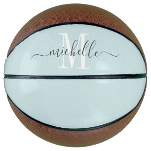 Personalised Girl's Monogrammed Pink Basketball
