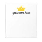 Personalised Girls Stationery Notepad