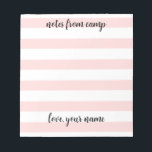 Personalised Girls Summer Camp Notepad<br><div class="desc">Personalised Girls Summer Camp Notepad</div>