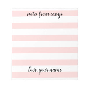 Personalised Girls Summer Camp Notepad