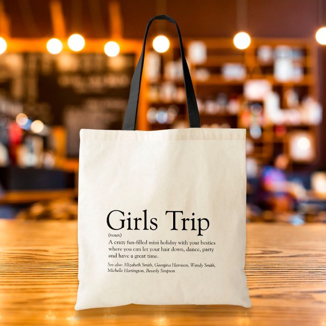 Personalised Girls Trip Definition Tote Bag (Creator Uploaded)