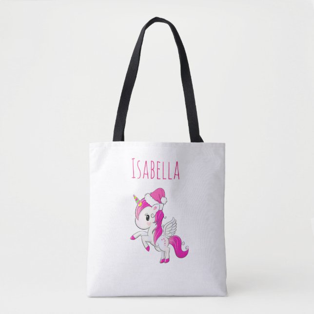 Personalised Girl's Unicorn Bag (Front)