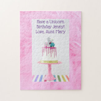 Personalised Girls Unicorn Birthday Puzzle