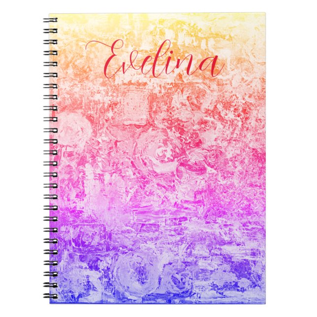Personalised Girly  Name Notebook (Front)