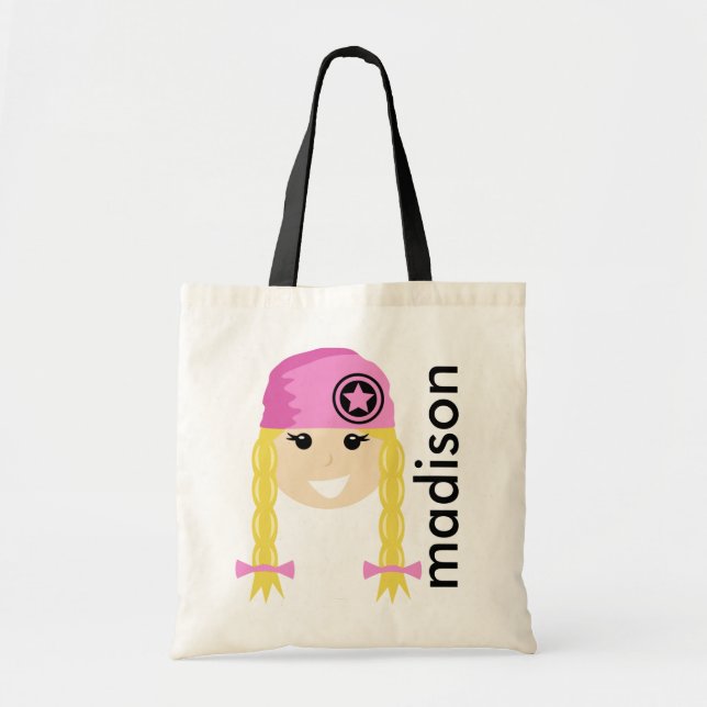 Personalised Girly Tote Bag (Front)