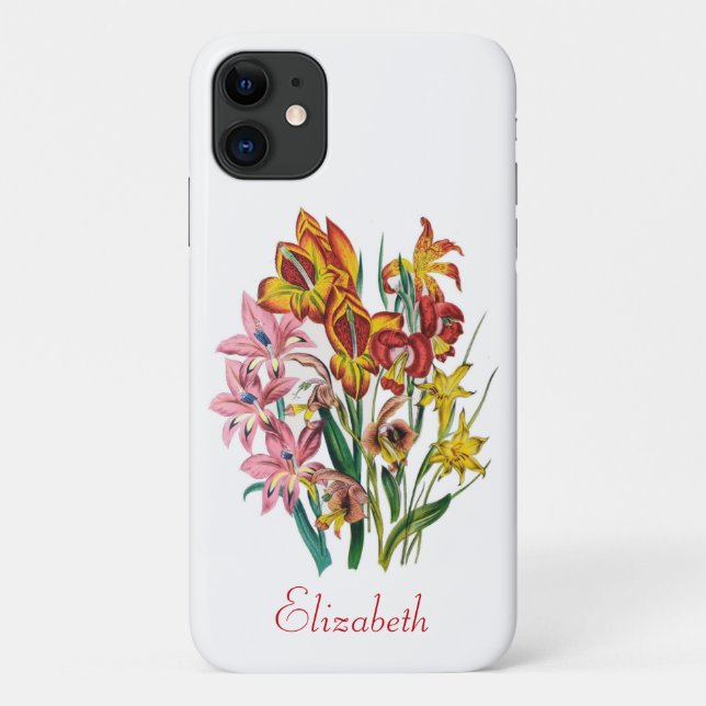 Personalised Gladioli Case-Mate iPhone Case (Back)