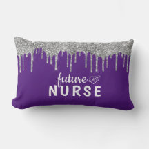 Personalised Glam Nurse Lumbar Pillow