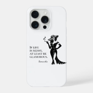 Personalised Glam Style Quote Design  iPhone 15 Pro Case