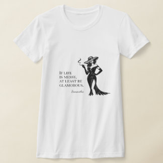 Personalised Glam Style Quote Design T-Shirt
