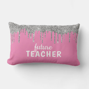 Personalised Glam Teacher Lumbar Cushion