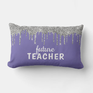 Personalised Glam Teacher Lumbar Cushion