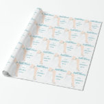 Personalised Glamour Bride Wedding Shower Wrap Wrapping Paper<br><div class="desc">The glamourous bride to be will be thrilled to receive her bridal shower gift wrapped in this personalised heart filled wedding shower wrapping paper. This unique and fun wedding shower wrapping paper is done in teal featuring the special garter. You can easily personalise this bridal shower gift wrap by filling...</div>