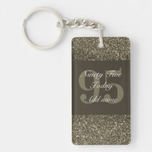 Personalised glamourous birthday keychain 95th