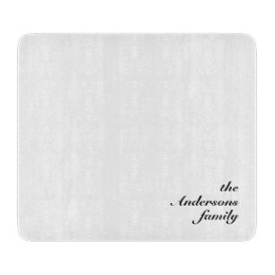 Personalised Glass Cutting Board for Kitchen Use