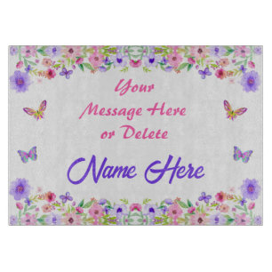 Personalised Glass Cutting Boards for Mum, Grandma