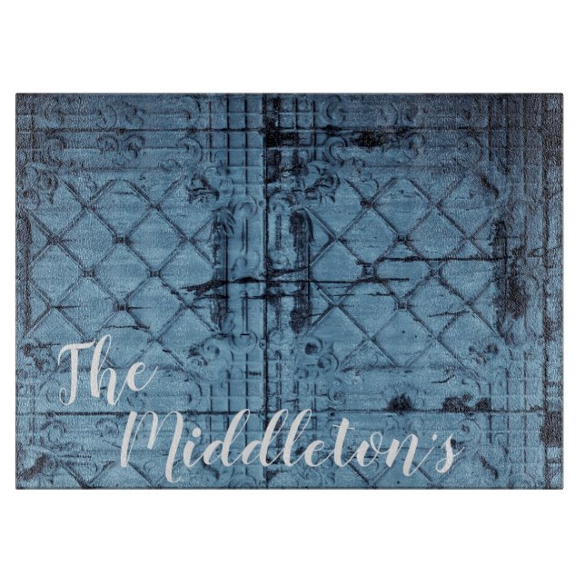 Personalised Glass Cutting Rustic Tin Panel Ceilin Board (Front)