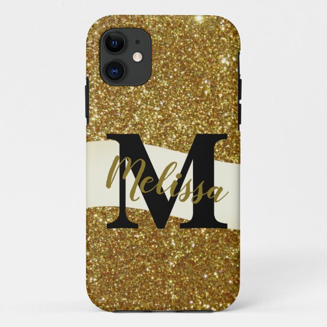 Personalised glitter  Case-Mate iPhone case (Back)