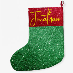 Personalised Glitter Christmas Stocking – Large