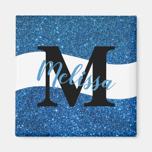 Personalised glitter  magnet
