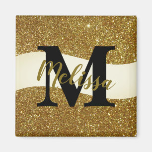Personalised glitter magnet