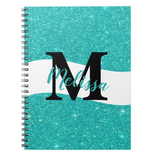 Personalised glitter notebook (Front)