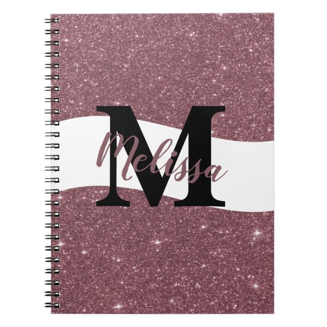 Personalised glitter notebook (Front)
