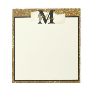 Personalised glitter  notepad