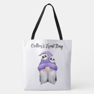 Personalised Gnome Trick or Treat Tote Bag