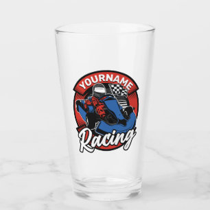 Personalised Go Kart Extreme Racing Karting Race  Glass