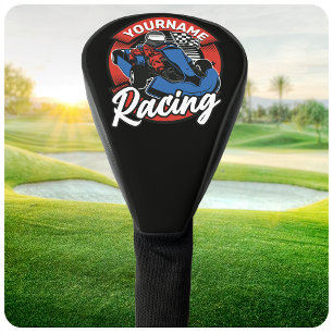 Personalised Go Kart Extreme Racing Karting Race Golf Head Cover