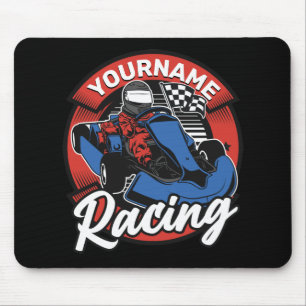 Personalised Go Kart Extreme Racing Karting Race  Mouse Pad