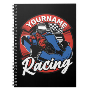 Personalised Go Kart Extreme Racing Karting Race Notebook