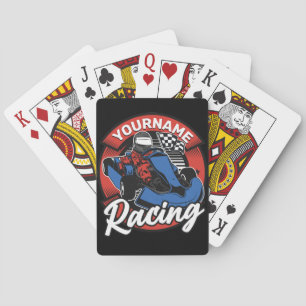 Personalised Go Kart Extreme Racing Karting Race Playing Cards
