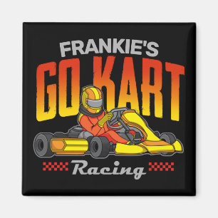 Personalised Go Kart Racing Motorsport Karting  Magnet