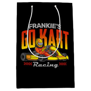 Personalised Go Kart Racing Motorsport Karting Medium Gift Bag