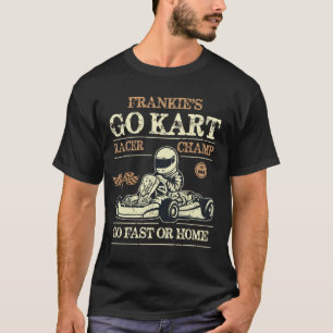 Personalised Go Kart Racing Motorsport Karting T-Shirt