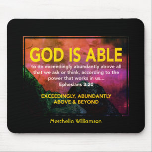 Personalised GOD IS ABLE  Mouse Pad