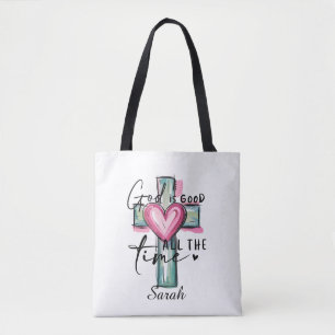 Personalised God is Good All the Time Tote Bag