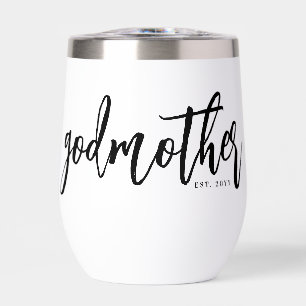 Personalised Godmother Brush Script Typography 