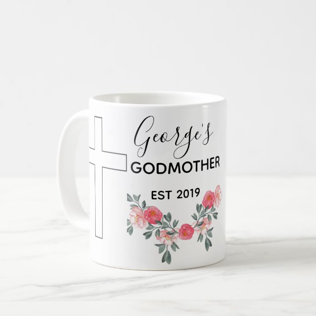 Personalised godmother mug (Front Left)