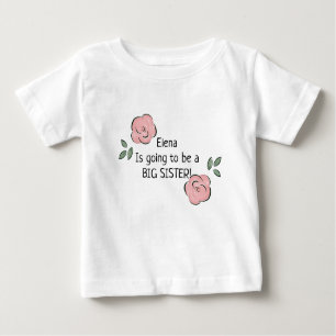 Personalised Going to be a Big Sister T-Shirt
