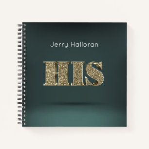 Personalised Gold 3D HIS Notebook