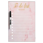 Personalised Gold and Blush Pink Marble To-Do List