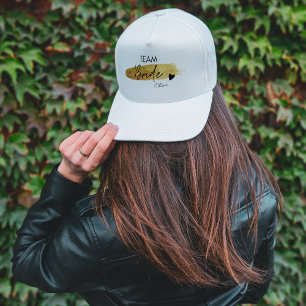 Personalised Gold & Black Modern Chic Team Bride  Trucker Hat