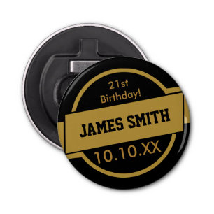 Personalised Gold Bottle Opener