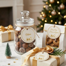 Personalised Gold Christmas