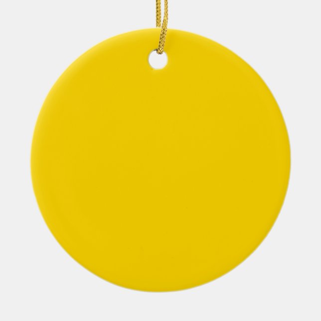 Personalised Gold Colour Ceramic Ornament (Front)